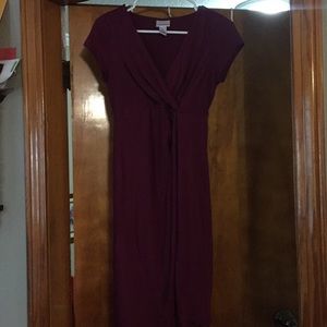 Motherhood Maternity Burgundy Dress size S